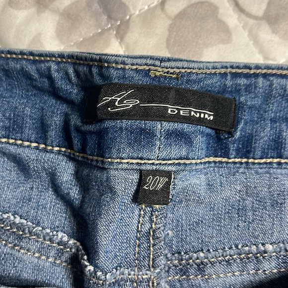 NWT A3 Denim high rise Demi boot jeans 20w - Picture 8 of 11